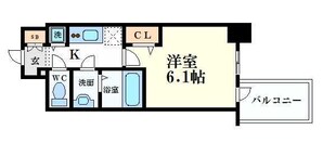 プレサンス心斎橋クオーレの物件間取画像